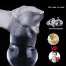 9.05in Giant TPE Beads Transparent Jelly Soft Big Female Dildo
