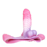 9.05in Hollow Spiked Uncut Strap on Dildo Silicone Dildo For Anus Sex