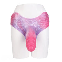 9.05in Hollow Spiked Uncut Strap on Dildo Silicone Dildo For Anus Sex