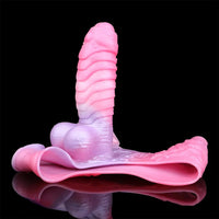 9.05in Hollow Spiked Uncut Strap on Dildo Silicone Dildo For Anus Sex