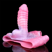 9.05in Hollow Spiked Uncut Strap on Dildo Silicone Dildo For Anus Sex