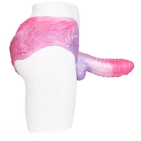 9.05in Hollow Spiked Uncut Strap on Dildo Silicone Dildo For Anus Sex