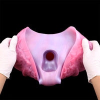 9.05in Hollow Spiked Uncut Strap on Dildo Silicone Dildo For Anus Sex