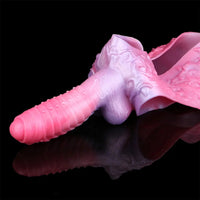 9.05in Hollow Spiked Uncut Strap on Dildo Silicone Dildo For Anus Sex