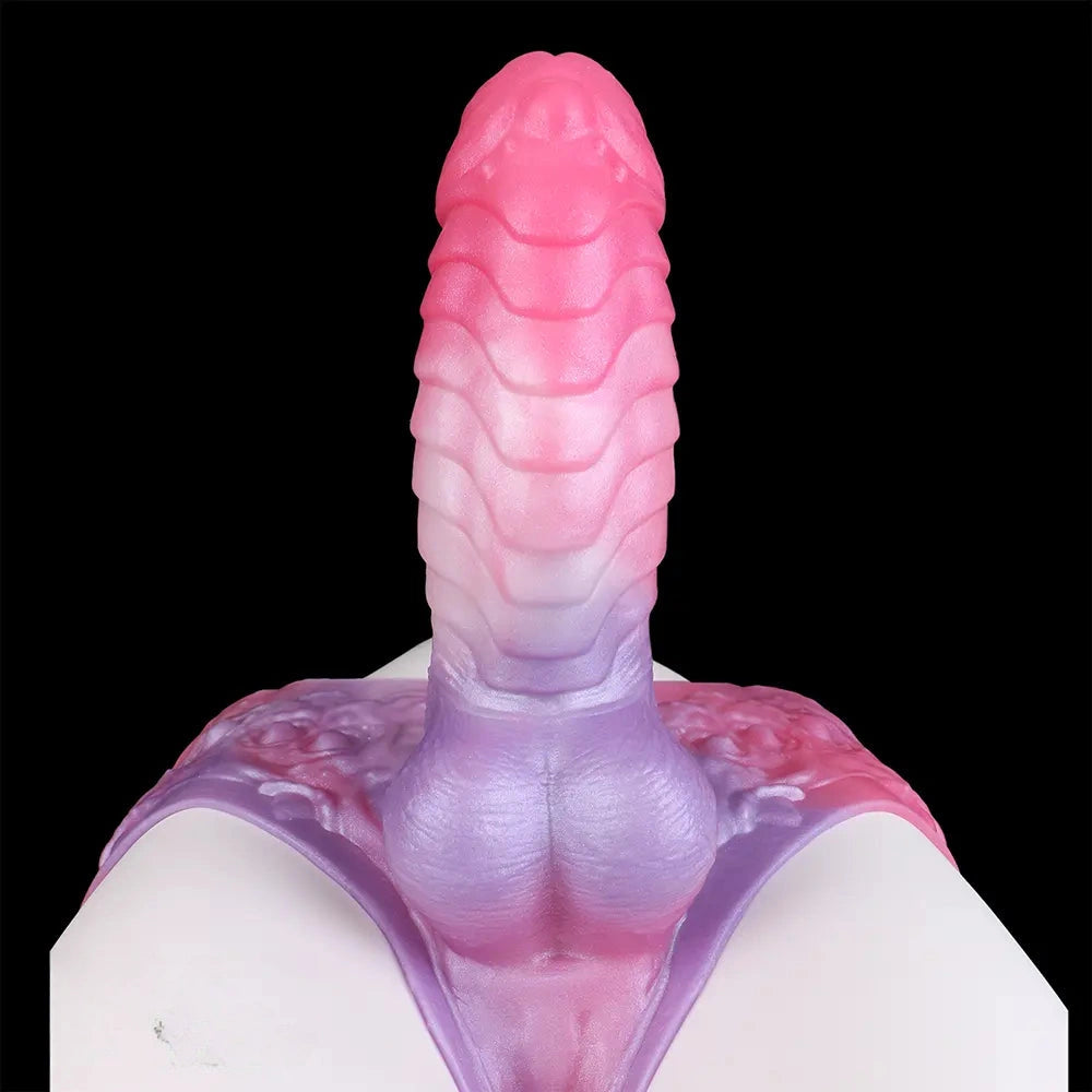 9.05in Hollow Spiked Uncut Strap on Dildo Silicone Dildo For Anus Sex