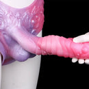 9.05in Hollow Spiked Uncut Strap on Dildo Silicone Dildo For Anus Sex