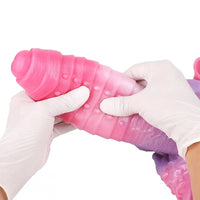 9.05in Hollow Spiked Uncut Strap on Dildo Silicone Dildo For Anus Sex