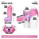 9.05in Hollow Spiked Uncut Strap on Dildo Silicone Dildo For Anus Sex
