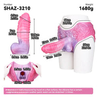 9.05in Hollow Spiked Uncut Strap on Dildo Silicone Dildo For Anus Sex