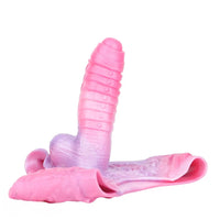9.05in Hollow Spiked Uncut Strap on Dildo Silicone Dildo For Anus Sex