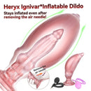 9.05in Inflatable Detachable Dual Layer Dildo High Elasticity Expansion Cock