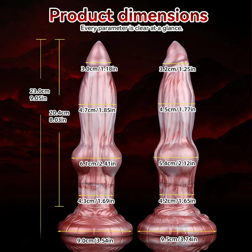 9.05in Inflatable Detachable Dual Layer Dildo High Elasticity Expansion Cock