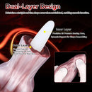 9.05in Inflatable Detachable Dual Layer Dildo High Elasticity Expansion Cock