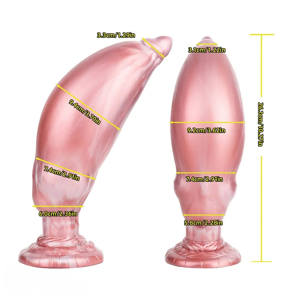 9.05in Inflatable Detachable Dual Layer Dildo High Elasticity Expansion Cock