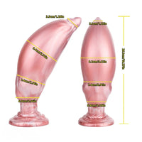 9.05in Inflatable Detachable Dual Layer Dildo High Elasticity Expansion Cock