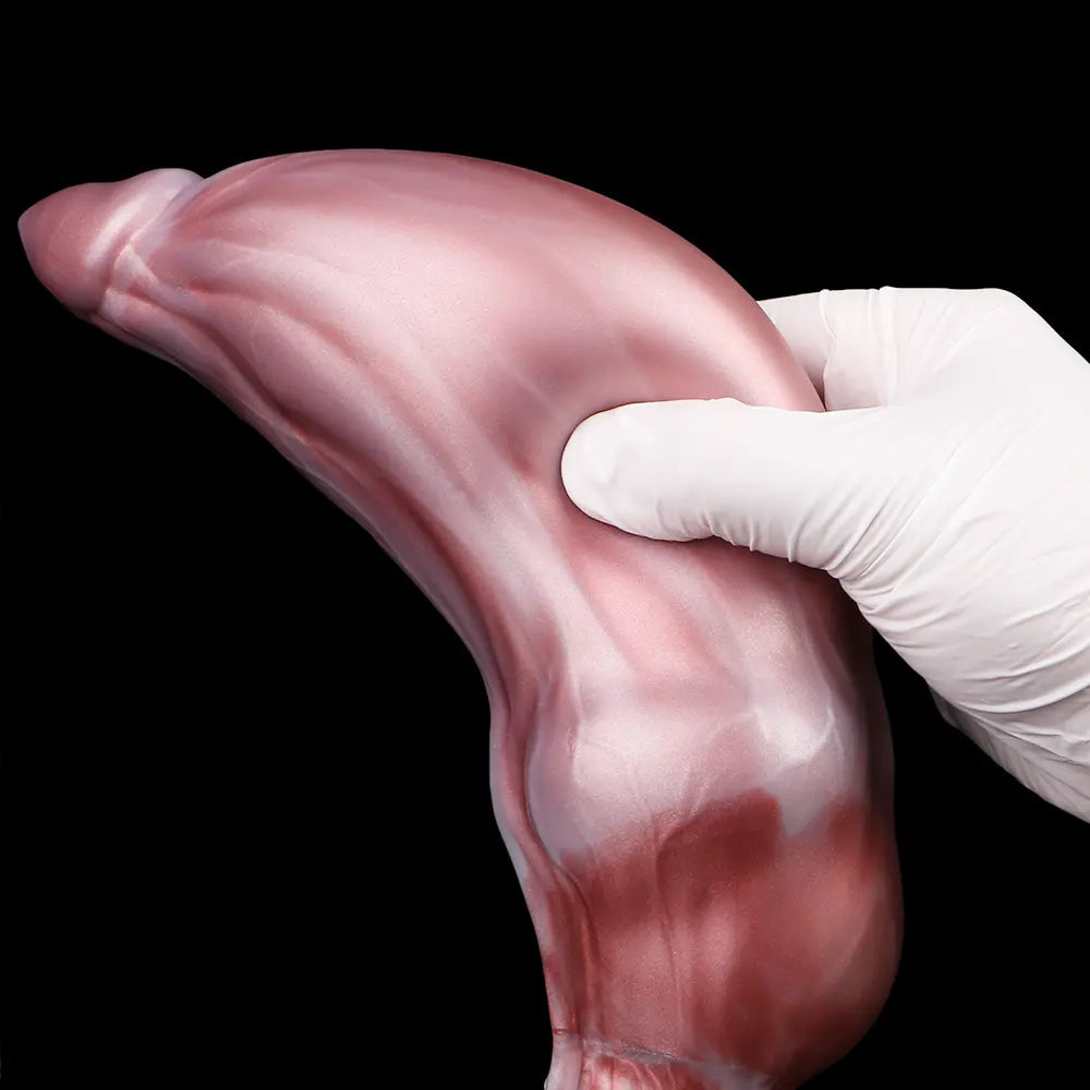 9.05in Inflatable Detachable Dual Layer Dildo High Elasticity Expansion Cock