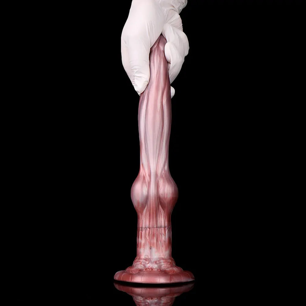 9.05in Inflatable Detachable Dual Layer Dildo High Elasticity Expansion Cock