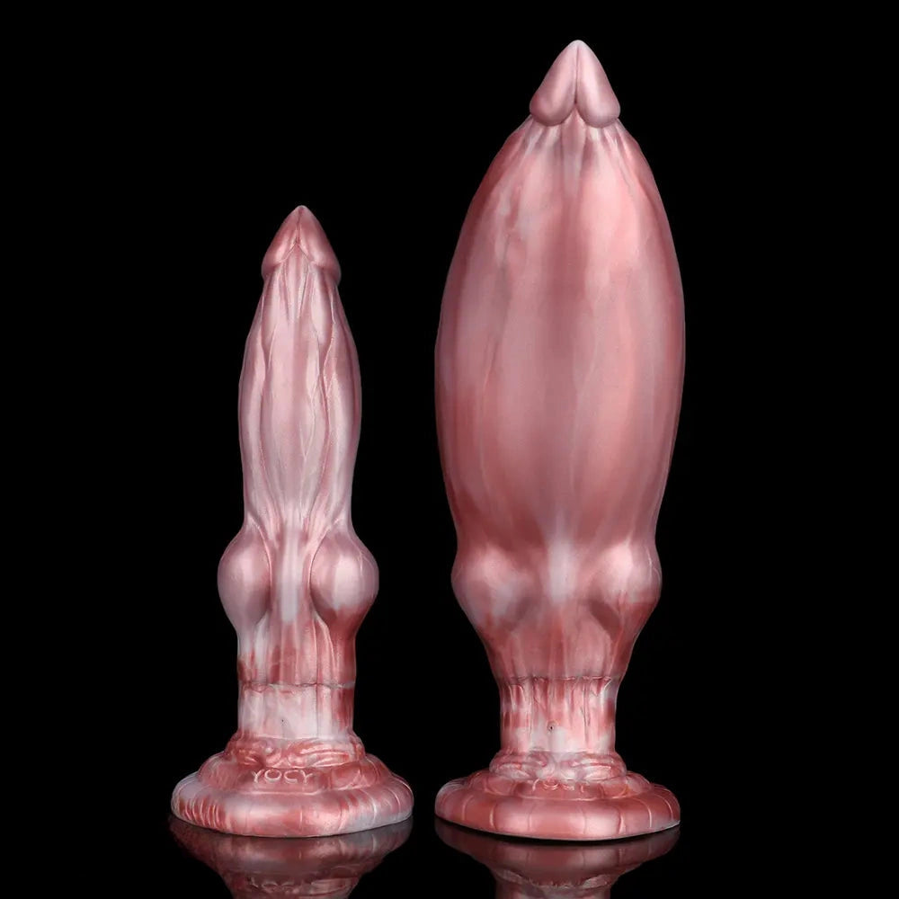 9.05in Inflatable Detachable Dual Layer Dildo High Elasticity Expansion Cock