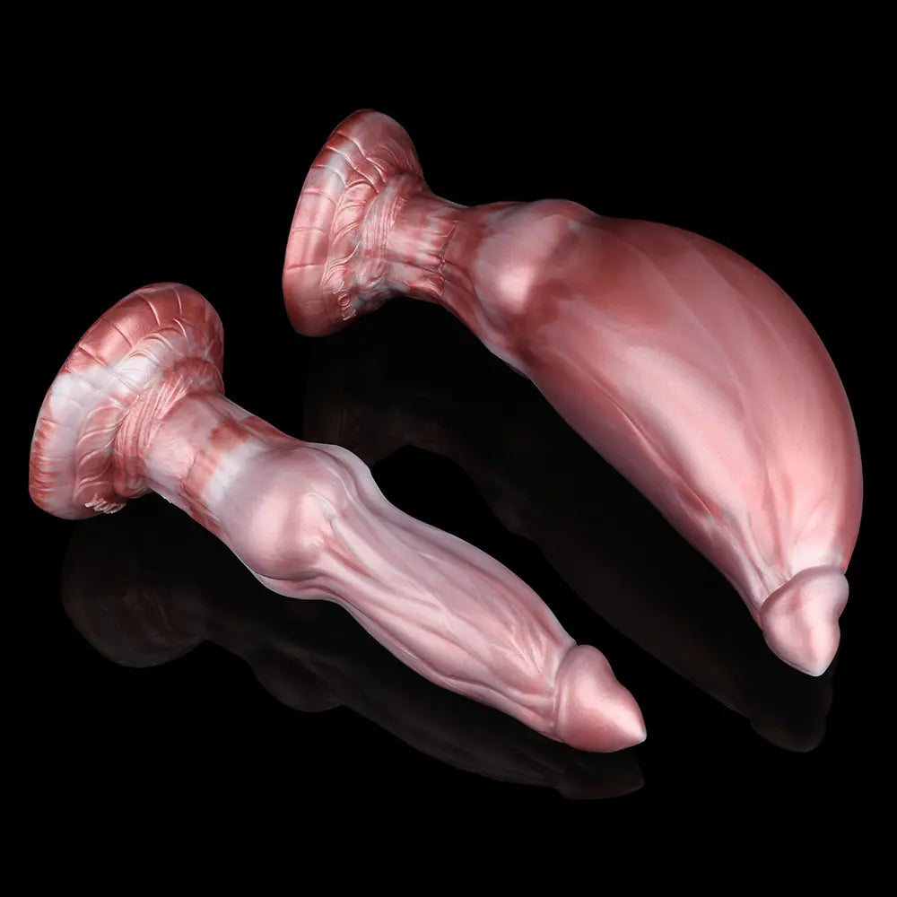 9.05in Inflatable Detachable Dual Layer Dildo High Elasticity Expansion Cock