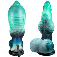 9.05in Inflatable Fantasy Monster Knot Silicone Dildo Personal Pleasure