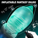 9.05in Inflatable Fantasy Monster Knot Silicone Dildo Personal Pleasure