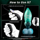 9.05in Inflatable Fantasy Monster Knot Silicone Dildo Personal Pleasure