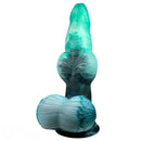 9.05in Inflatable Fantasy Monster Knot Silicone Dildo Personal Pleasure