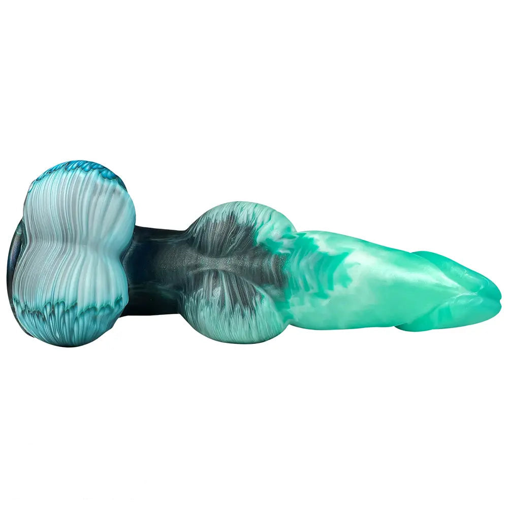 9.05in Inflatable Fantasy Monster Knot Silicone Dildo Personal Pleasure