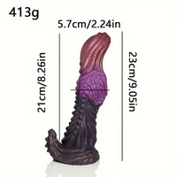 9.05in Large Odd Silicone Soft Dragon Monster Dildo For Anal Sex