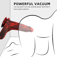 9.05in Large Thick Silicone Soft Mixed Color Dildo For Women Men
