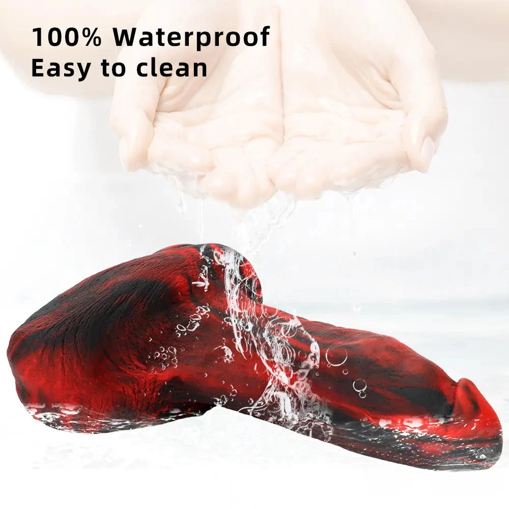 9.05in Large Thick Silicone Soft Mixed Color Dildo For Women Men