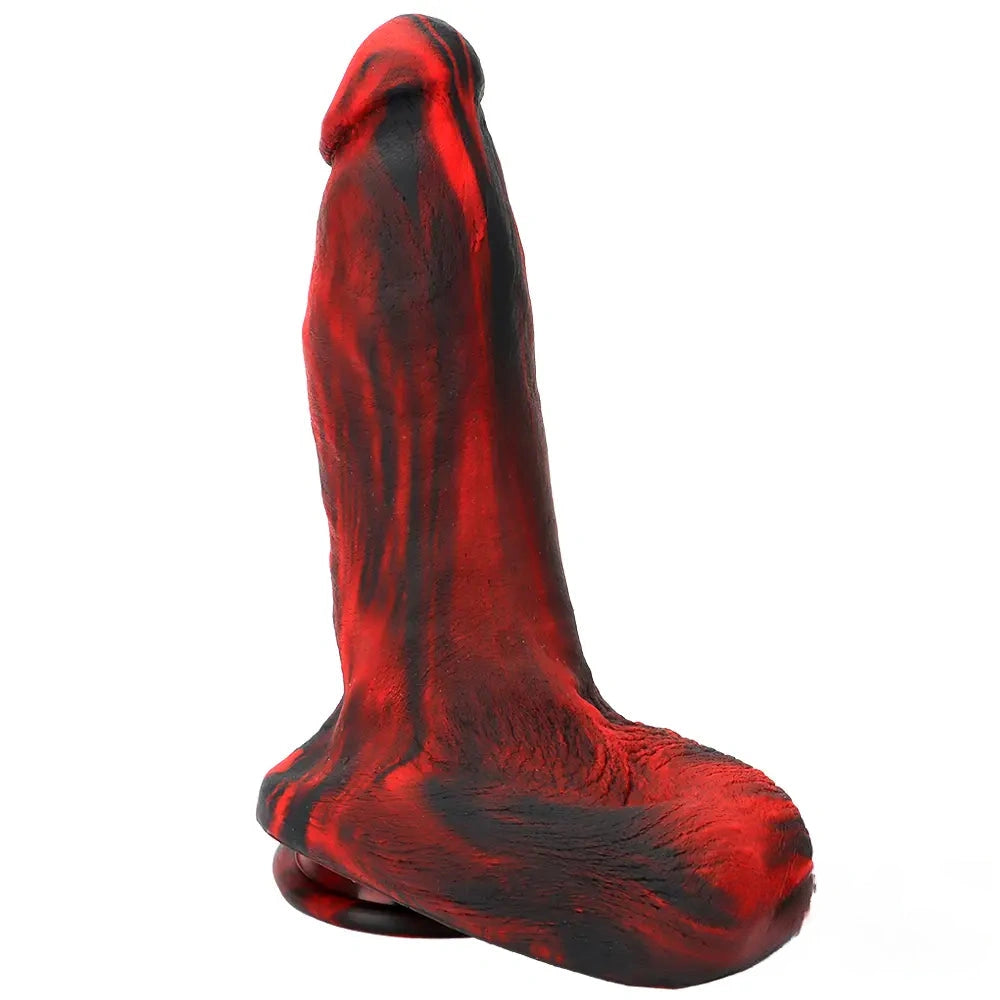 9.05in Large Thick Silicone Soft Mixed Color Dildo For Women Men