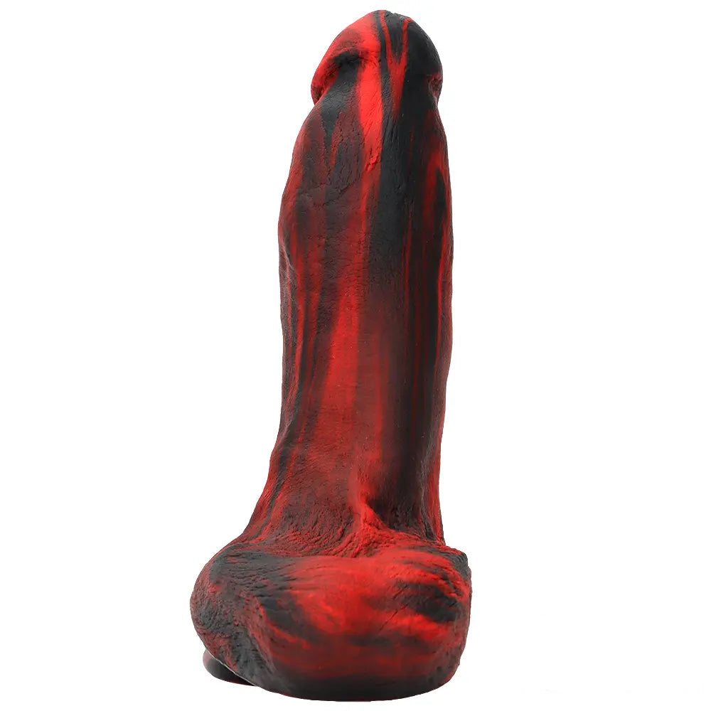 9.05in Large Thick Silicone Soft Mixed Color Dildo For Women Men