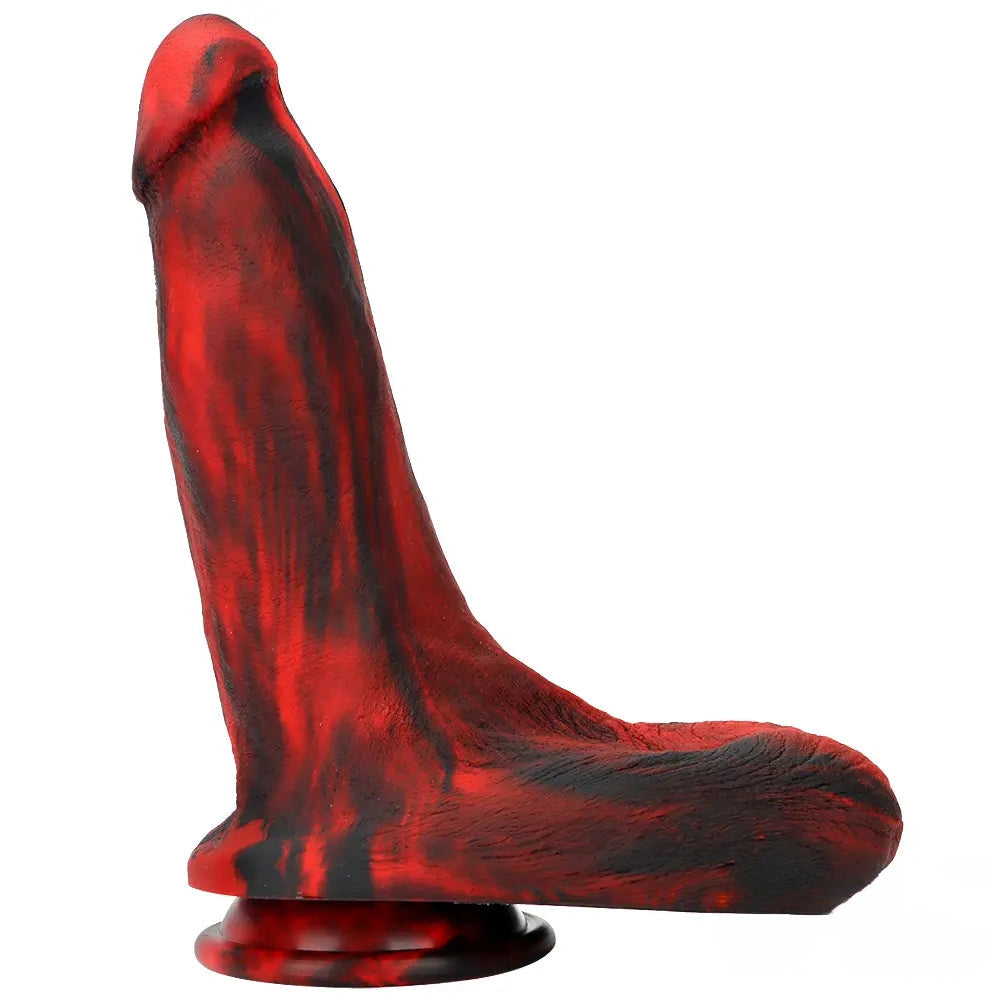 9.05in Large Thick Silicone Soft Mixed Color Dildo For Women Men