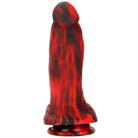 9.05in Large Thick Silicone Soft Mixed Color Dildo For Women Men