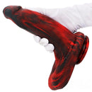 9.05in Large Thick Silicone Soft Mixed Color Dildo For Women Men