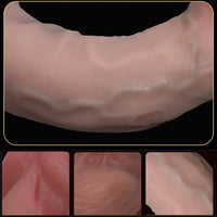 9.05in Liquid Silicone Soft Super Realistic Skin Feeling Women Dildo