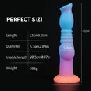 9.05in Luminous Dog Knot Silicone Big Dildo Adult Pleasure Product