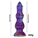 9.05in Monster Knot Silicone Big Dildo Couple Sex Game Texture Toy