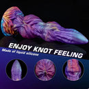 9.05in Monster Knot Silicone Big Dildo Couple Sex Game Texture Toy