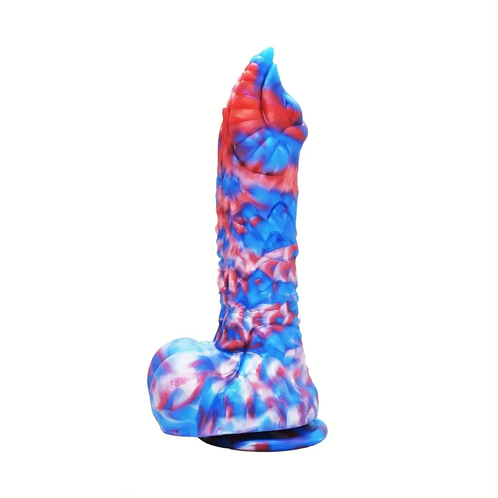 9.05in Monster Silicone Non-Realistic Fantasy Penis Dildo Female Sex Toy