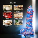 9.05in Monster Silicone Non-Realistic Fantasy Penis Dildo Female Sex Toy
