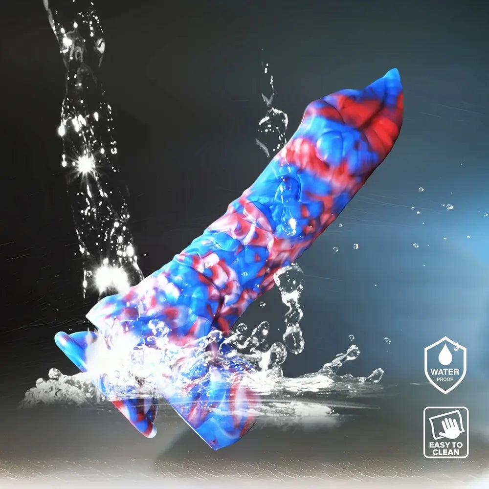 9.05in Monster Silicone Non-Realistic Fantasy Penis Dildo Female Sex Toy