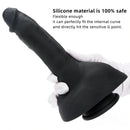 9.05in Premium Large Silicone Soft Mixed Color Dildo For Anus Vagina