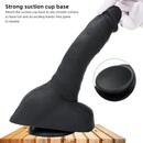 9.05in Premium Large Silicone Soft Mixed Color Dildo For Anus Vagina