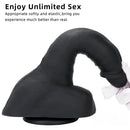 9.05in Premium Large Silicone Soft Mixed Color Dildo For Anus Vagina