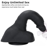9.05in Premium Large Silicone Soft Mixed Color Dildo For Anus Vagina