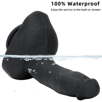 9.05in Premium Large Silicone Soft Mixed Color Dildo For Anus Vagina