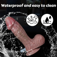 9.05in Real Skin Ejaculating Strap on Dildo For Beginners Advanced Users