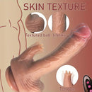 9.05in Real Thrusting Intense Vibrating Heating Auto Silicone Big Dildo